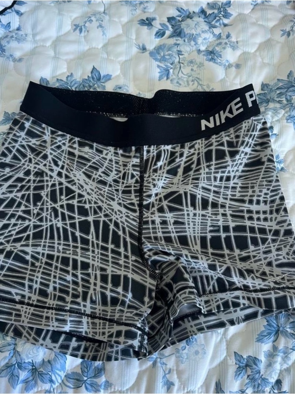 Nike Women’s Black & White Graphic Bike Shorts